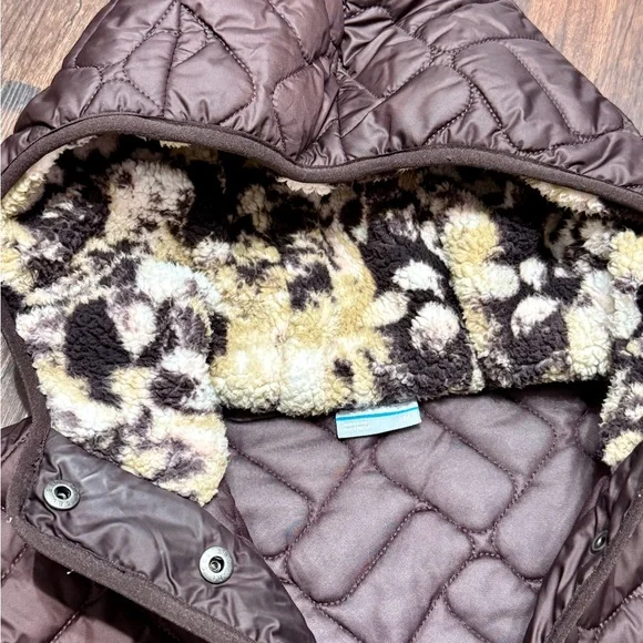 Columbia Quilted Jacket with Patterned Lining maroon - Picture 4 of 5